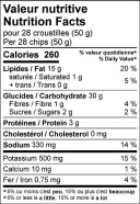 St-Hubert BBQ Sauce Rippled Chips Nutrition Facts