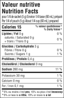 Mushroom Gravy Mix Nutrition Facts