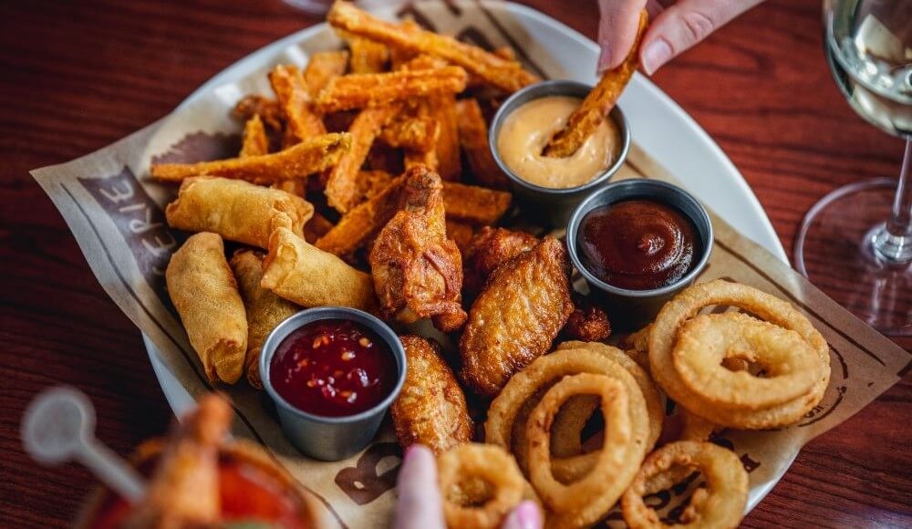Mixed Platter appetizer from the St-Hubert restaurants